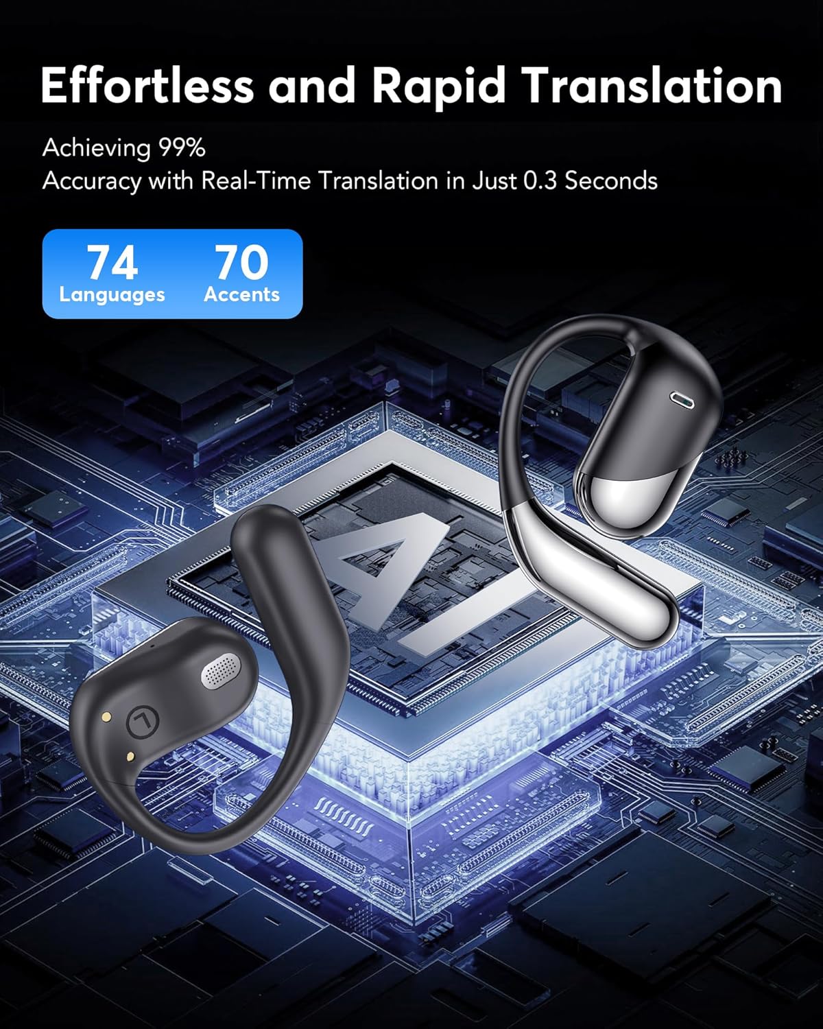 Auriculares con traductor de IA